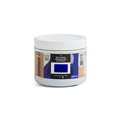 Peinture Acrylique - Bleu Outremer - 17 - Haute Viscosité - Pébéo - Origin Acrylics - 480ml