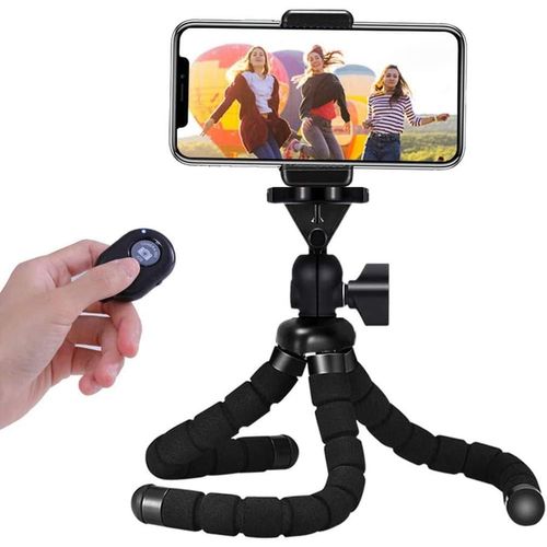 lbgwp60-Mini Trépied De Voyage Flexible Avec Déclencheur À Distance Bluetooth Pour Iphone Samsung Smartphone Et Appareil Photo Numérique