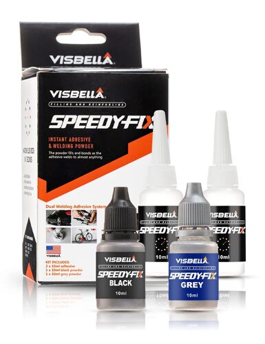 Speedy Fix Colle industrielle 7 secondes Colle instantanée extra forte imperméable Colle plastique