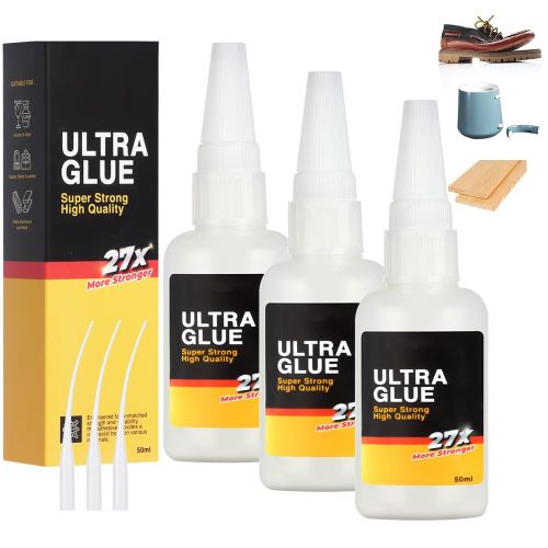 Colle Instantanée Extra Forte,Colle À Base D'huile,Colle Universelle Puissante,Colle À Séchage Rapide,Colle À L'huile Haute Résistance Pour Plastique,Cuir,Métal,Bois,Céramique(50g).[X7]