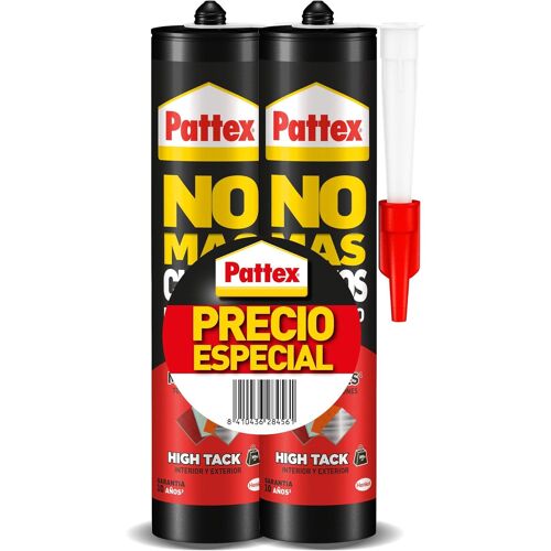 Plus de clous pour tout HighTack,adhésif de montage résistant aux températures extrêmes,colle forte sur surfaces humides,adhésif blanc,pack économique avec 2 cartouches x 446 g