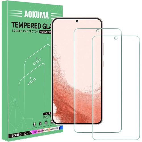 Samsung Galaxy S22 Plus Tempered Glass, [Pack Of 2] Tempered Glass Samsung Galaxy S22 Plus [0.26 Mm] [Extreme Scratch Resistant] Easy Installation Screen Protector Film