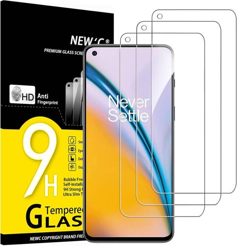 Lot De 3, Verre Trempé Pour Oneplus Nord 2 5G, Oneplus Nord 2T 5G, Film Protection Écran Efficace Contre Les Rayures - Sans Bulles - Ultra Résistant (0,33Mm Hd Ultra Transparent) Dureté 9H Glass