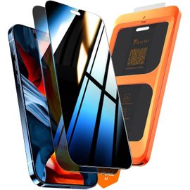 Verre Trempé Anti-Espion Pour Iphone 16 Pro, Dépoussiérage Automatique, Dureté 9h Résistant Aux Rayures, Sans Bulles, Protection Écran Pour Iphone 16 Pro Privacy Film, 2 Pièces[Tre0801204]