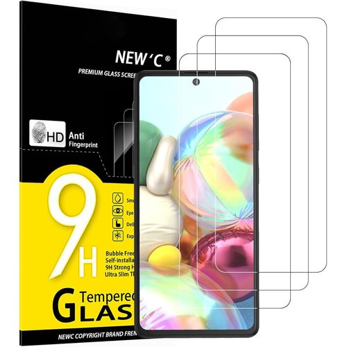 Sjzg-Lot De 3, Verre Trempé Pour Samsung Galaxy A71, Note 10 Lite, Film Protection Écran Efficace Contre Les Rayures - Sans Bulles - Ultra Résistant (0,33mm Hd Ultra Transparent) Dureté 9h Glass