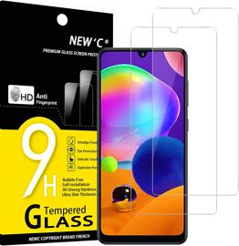 Pack Of 2 Tempered Glass Screen Protectors For Samsung Galaxy A31, Effective Anti-Scratch, Bubble-Free ¿ Ultra Resistant (0.33 Mm Hd Ultra Transparent) 9h Hardness Glass