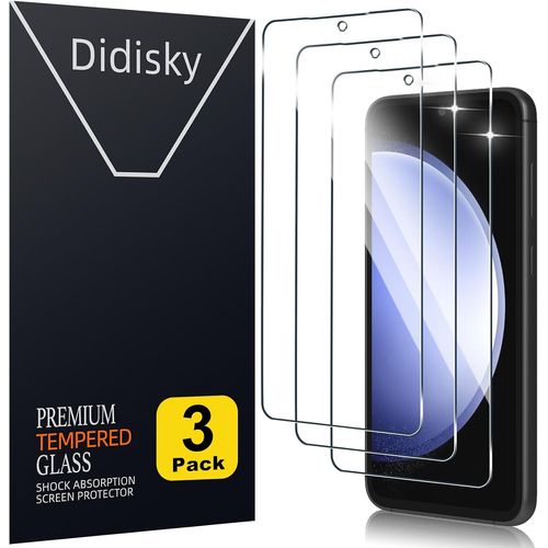 Pack Of 3 Tempered Glass Screen Protector For Samsung Galaxy S23 Fe 6.4 Inch (Not For Samsung S23), 9h Hardness, Bubble-Free, High Definition