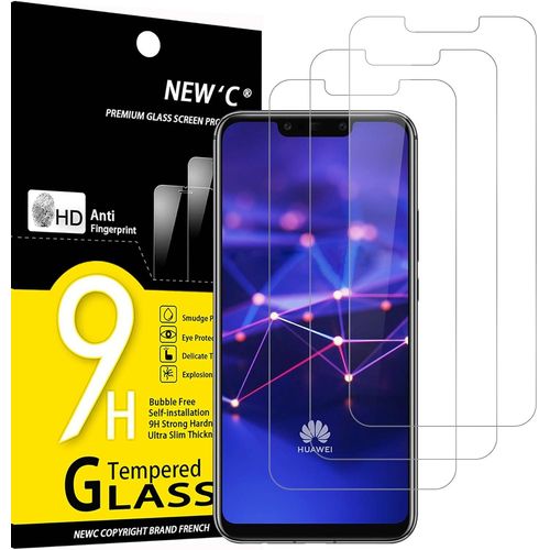 Lot De 3, Verre Trempé Pour Huawei Mate 20 Lite, Honor Play, Film Protection Écran Sans Bulles D'air Ultra Résistant (0,33mm Hd Ultra Transparent) Dureté 9h Glass