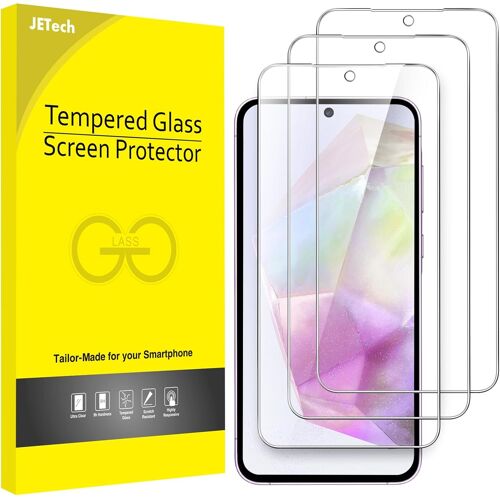 JGD-Protection D'écran pour Samsung Galaxy A35 5G 6,6 Pouces, 9H Film de Verre Trempé, Anti-Rayures, HD Transparent, Lot de 3