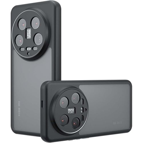 Kal-Coque Pour Xiaomi 14 Ultra, Housse De Protection Translucide Givré, Hard Pc + Tpu Bumper Etui, Antichoc Coque Pour Xiaomi 14 Ultra, Black