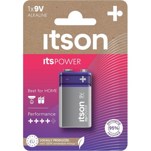 Blister de 1 Pile Alcaline 9V/6LR61 ItsPOWER