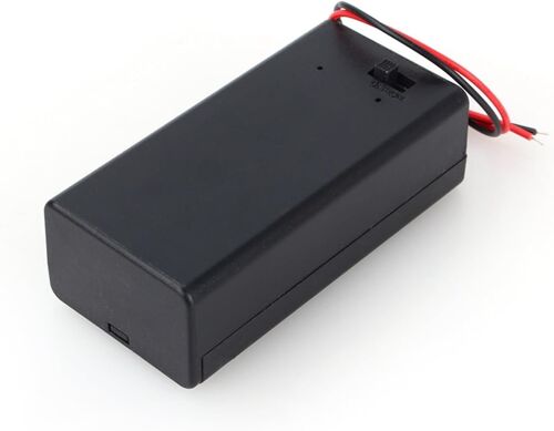 Boîtier de Batterie 9V, Boîte à Clip de Batterie 9V Volt PP3, Boîte de Support de Batterie avec Interrupteur, pour Les Expériences des étudiants, Applications électroniques