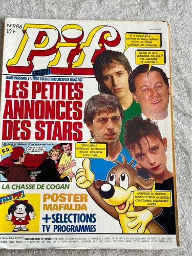 Pif Gadget N 886 Les Petites Annonces Des Stars