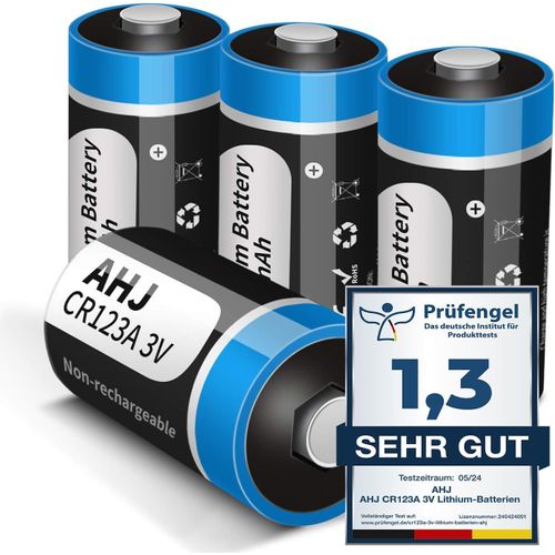 Piles Cr123A, 4 Piles Lithium Cr123A/Cr123/Cr17345 3V 1600Mah Jetables, Piles Spéciales Pour Petits Appareils Électroniques, Longue Durée De Vie, Hautes Performances-Pas Pour Arlo[Z263]