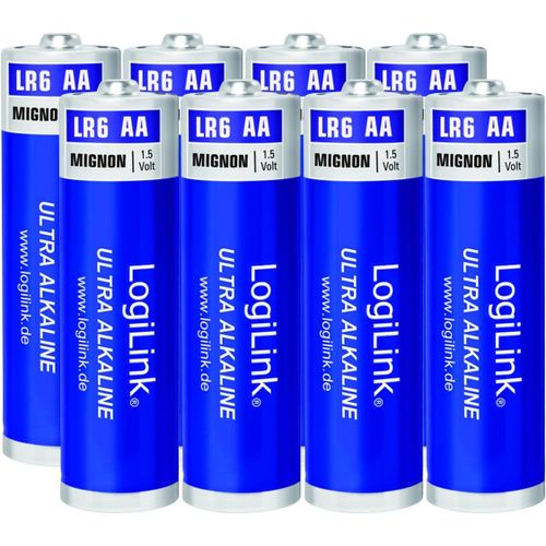 lbgwp60-Lot De 8 Piles Aa Mignon 1,5 V (Emballées Sous Film Plastique) Ultra Power Alcaline Lr6 Pour Divers Appareils Tels Que Télécommandes, Jouets, Détecteurs De Fumée, Etc.