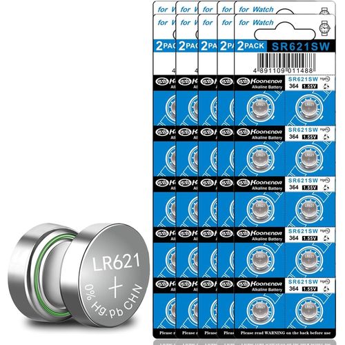 lbgwp60-Lot De 100 Piles Bouton Alcalines Sr621Sw Ag1 364 363 Lr621 1,5 V Pour Montre