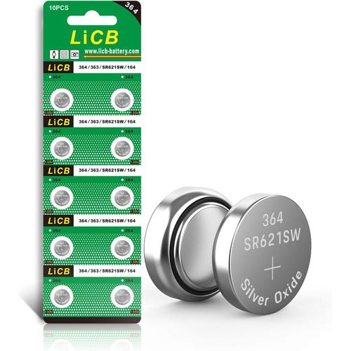 YEMAESRE-LotDe 10 Piles Bouton Sr621Sw Ag1 364 363 Lr621 1,55 V Pour Montres