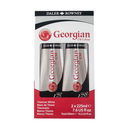 Daler Rowney Dal Georgian Oil 2x225ml Blanc Titane