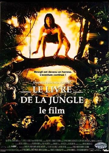 Le Livre De La Jungle Le Film - Affiche Originale De Cinéma - 120 X 160 - De Stephen Sommers - 1994 - Jason Scott Lee - Cary Elwes - Lena Headey - Sam Neill