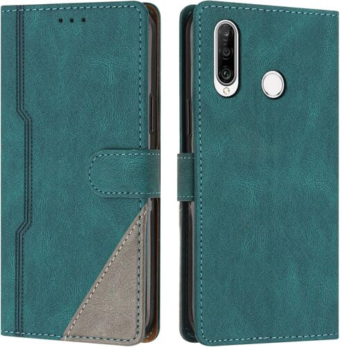 Coque Pour Huawei P30 Lite/Nova 4e, Housse En Cuir Pu Portefeuille, Etui De Protection A Rabat Magnetique Coque Pour Huawei P30 Lite/Nova 4e, Vert