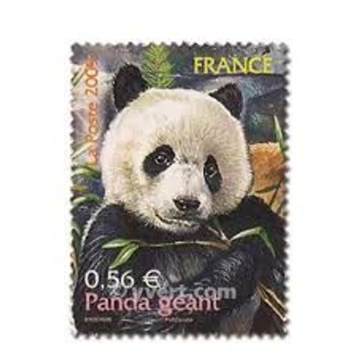 Série Nature (23): Anumaux Disparus Et Menacés D'Extinction : Panda Géant Année 2009 N° 4372 Yvert Et Tellier Luxe