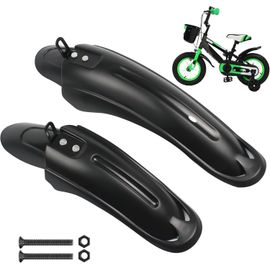 1 Paire De Garde-Boue Les Ailes Avant Arrière Garde-Boue Garde Boue Velo Garde Boue Pour Garde-Boue De Vélo Pour Enfants 12 Pouces Noir