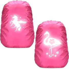 Housse De Protection Contre La Pluie Pour Enfant,Housse Sac À Dos Imperméable,Housse De Sac À Dos Réfléchissante,Pour Les Enfants En Plein Air Camping Randonnée.[B1988]