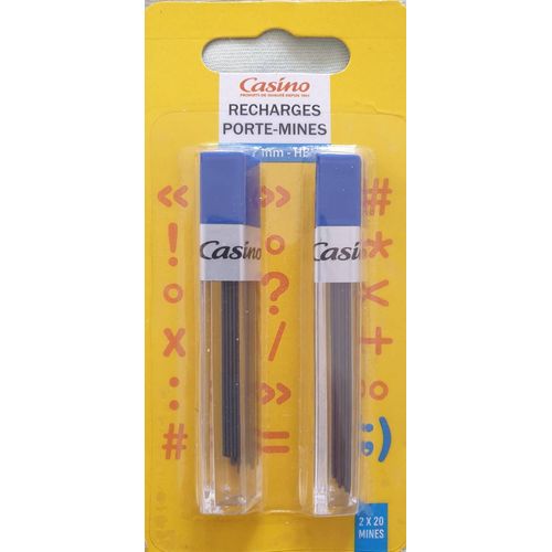 Recharges Porte-Mines 0,7 Mm Hb 2×20