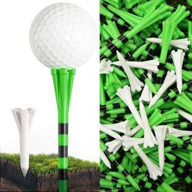 Lot De 100 Tees De Golf En Plastique Incassable De 80 Tees Avec 20 Tees En Fer Mélangés,Durables,Longs Et Courts Pour Tirs En Fer Réduisant La Friction.[B1123]