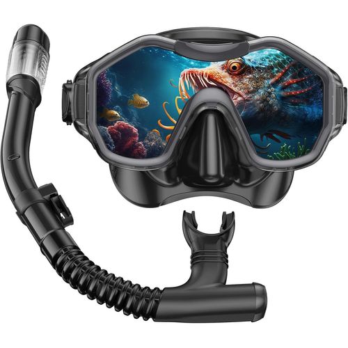 Asfasfq-Iparaailury Masque Plongée Adulte Masque Tuba Adulte Masque Snorkeling Adulte Avec Masque À Large Vue Et Tuba Masque Et Tuba Adulte Pour La Natation Et La Plongée