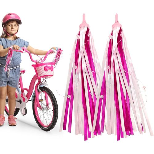 Asfasfq-Vélo Guidon Streamers, Vélo Tassel Enfant Banderoles De Guidon De Vélo Banderoles De Vélo Pour Enfants Enfant Vélo Rubans Enfant Vélo Rubans Tassel Décoration De Vélo Pour Filles