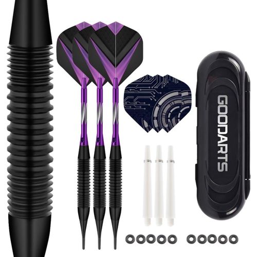 Jeu de fléchettes en Plastique à Pointe Souple avec tiges en Aluminium/Plastique-Lot de 3/12.[B1015]