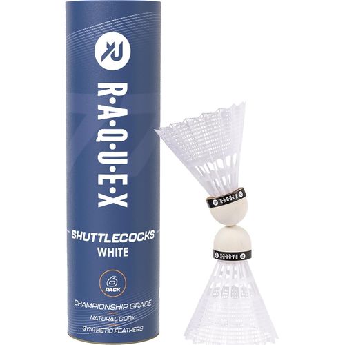 Volants De Badminton En Plumes De Nylon Tube De 6 Volants En Liège Naturel-Trois Options De Vitesse-Volants Blancs Ou Jaunes ¿Volants De Badminton Durables Pour L'intérieur Et L'extérieur.[B1540]