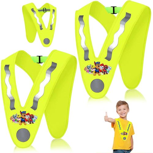 2 Pièces Gilet Reflechissant En V Enfant,Jaunes Réflecteur Haute Visibilité Sécurité Gilet,Licorne Gilet De Sécurité Pour Enfant Pour 2-12 Ans Enfants,Pour Sport,Course,Cyclisme,Ecole.[B1104]
