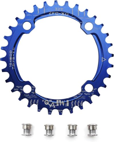 Bike Étroit Large Plateau De Pédalier 104 Bcd Forme Ronde Unique Chaîne Bague 32t 34t 36t 38t.[B421]