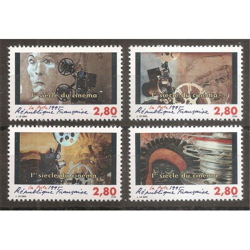 2919 À 2922 (1995) Série 1er Siècle Du Cinéma N** (Cote 7e) (9008)