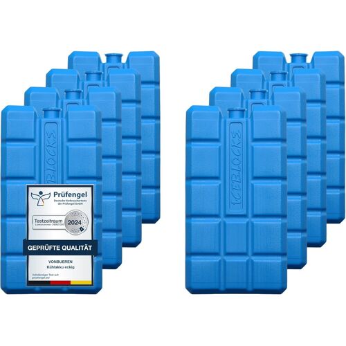 Lot De 2-8 Pain De Glace Pour Sac Isotherme|Bloc De Glace|12h De Refroidissement|Env.200 G Par Unité|Env.8,1 X 15,2 X 2,2 Cm|Également Pour Glacière.[B120]