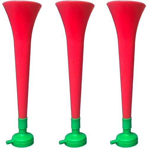 Pack X3 Trompettes Vuvuzela En Plastique.Accessoire Pour Le Football Et Les Célébrations Sportives.Klaxon À Air Fort Pour L'animation..[B542]
