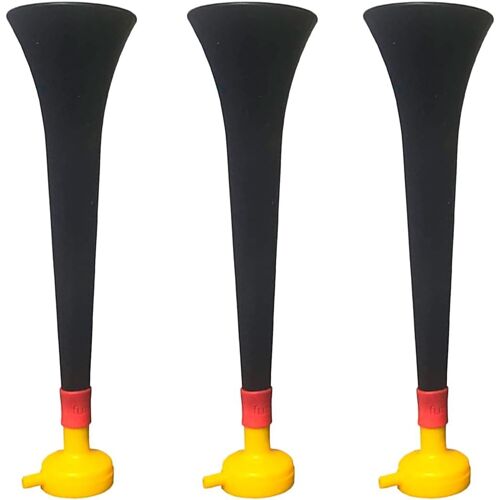 Pack X3 Trompettes Vuvuzela En Plastique.Accessoire Pour Le Football Et Les Célébrations Sportives.Klaxon À Air Fort Pour L'animation..[B545]