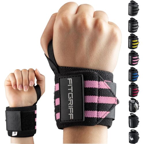 Bande Poignet Musculation Homme Et Femme (1 Paire)-Protege Poignet De Force Pour Halterophilie,Fitness.[K16]