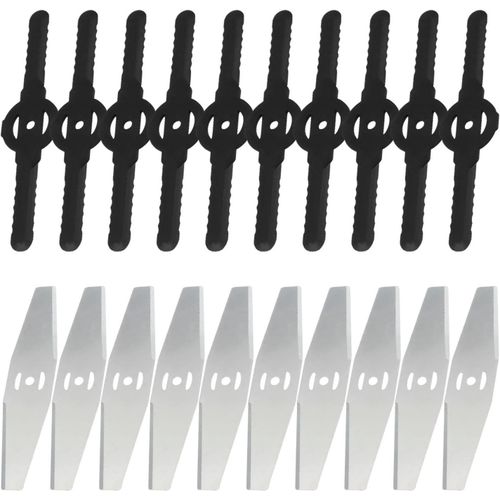 KAL-Lames De Débroussailleuse 20 Pièces, Lames De Rechange Pour Tondeuse À Gazon, Lames De Rechange Pour Tondeuse À Gazon Électrique, Accessoires De Tondeuse À Gazon, Fournitures De Jardin