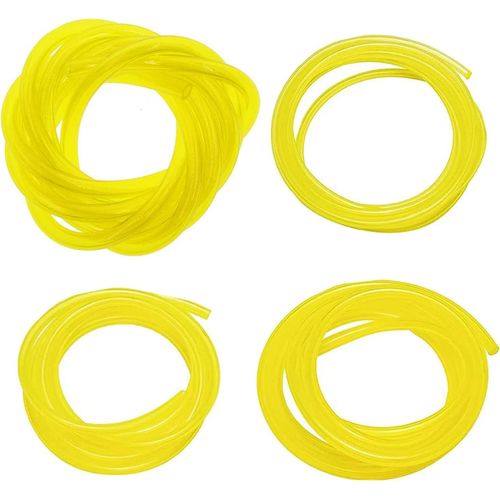 Lot de 4 Tuyau Durite d'Essence,Durite Essence,Tuyau Carburant(3x6mm/3x5mm,2.5x5mm/2x3.5mm) pour Souffleur Coupe-Bordure Tronçonneuse Debroussailleuse(1.5 Meter)