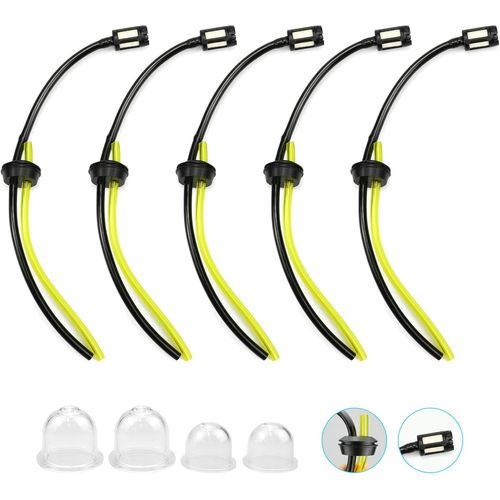 5 Pcs Kits de Joints de Tuyau de Carburant pour Débroussailleuse Longueur 24cm Débroussailleuse Tuyau Filtre Essence Debroussailleuse pour Tondeuse,Souffleur,Tronçonneuse