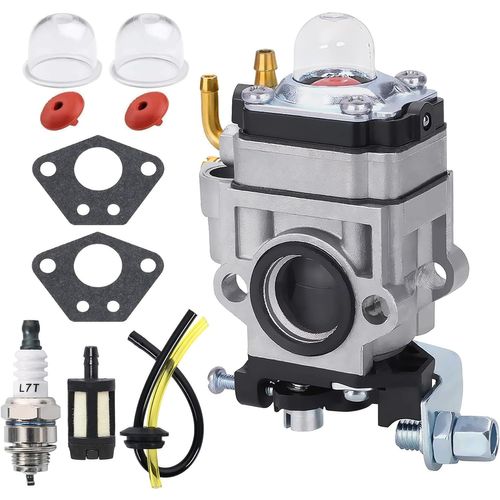 KAL-Carburateur Pour 52Cc 49Cc 43Cc Débroussailleuse, Carburateur De Moteur De Débroussailleuse Pour Bu-Ko 52 Cc Accessoires Carbu Kit Avec Joint, Bougie, Filtre À Essence