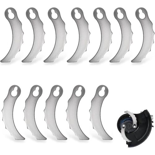 Kal-Lame Pour Coupe Bordure, 12 Pcs Lames Métal Coupe Bordure, Lames De Tondeuses Rechange, Pour 198426-9/198383-1