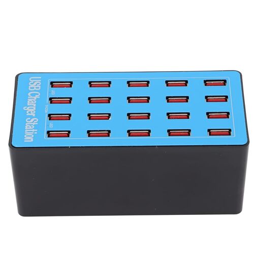 LETNERNY-Chargeur Usb, Station De Charge Usb De Bureau 20 Ports 100 W/20 A Pour Plusieurs Appareils, Hub De Chargeur Usb, Chargeur Mural Usb, Pr D'Alimentation Usb Pour Téléphones