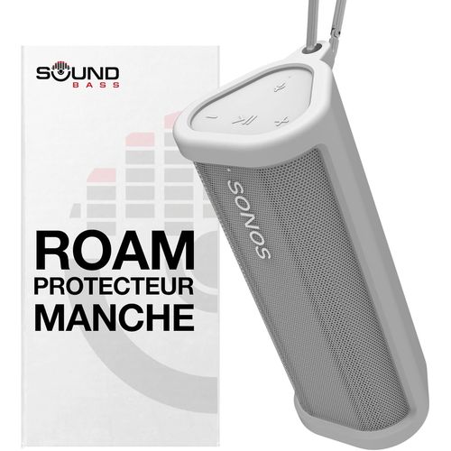 Étui De Protection En Silicone Robuste Pour Sonos Roam & Roam Sl | Blanc | Protégez Votre Haut-Parleur Bluetooth Sans Fil En Utilisant Cette Housse/Housse