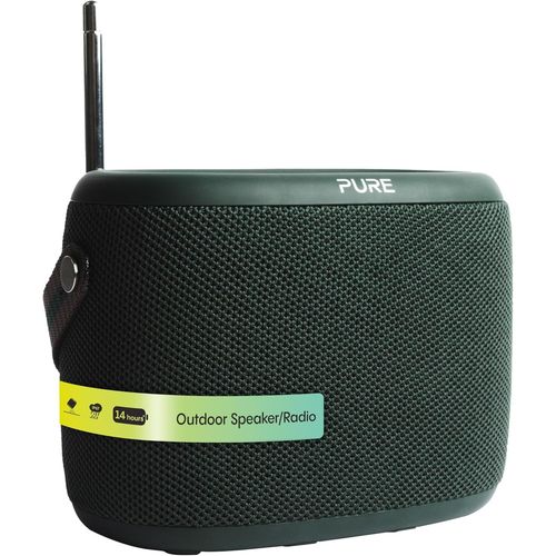 LETNERNY-Woodland Enceinte Portable, Haut-Parleur Bluetooth Avec Radio Dab+/Fm (Étanche Ip67, Batterie 14H - Parfait Pour Le Jardin Et Le Camping) Vert