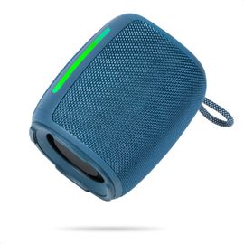 ChenQuanSarl-Coolbox - Enceinte, Baffle Portable Sur Batterie Regargeable Usb-C - Bluetooth, Tws, Usb, Microsd, Aux, Appels Main Libre - Bleu