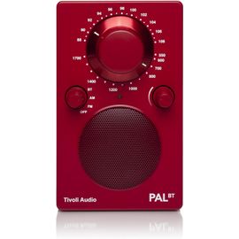 ChenQuanSarl-Pal Bt - Radio Vintage Rechargeable Avec 16H De Batterie - Enceinte Bluetooth Portable Retro - Poste Radio Am/Fm - Résistant À L'Eau - Rouge